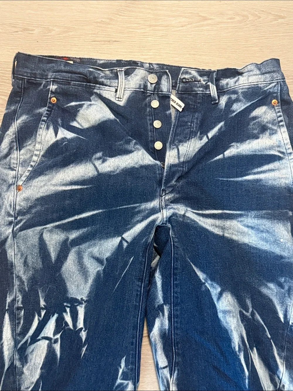 Levi’s Engineered Men's Tie-Dye Denim Jeans Style LEJ 570 - Baggy Taper Fit